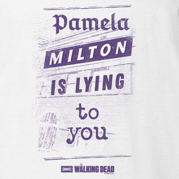 The Walking Dead Milton Newspaper Adult Short Sleeve T-Shirt For Cheap - Image 2