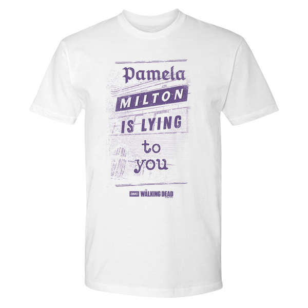 The Walking Dead Milton Newspaper Adult Short Sleeve T-Shirt For Cheap